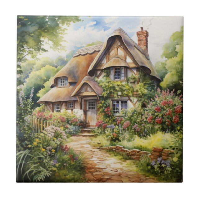Englisches Cottage Fliese (Vorderseite)