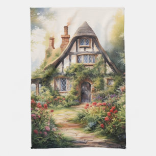 Englisches Cottage Geschirrtuch
