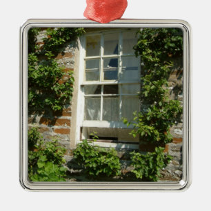 Englisches Cottage I Charmant Silbernes Ornament