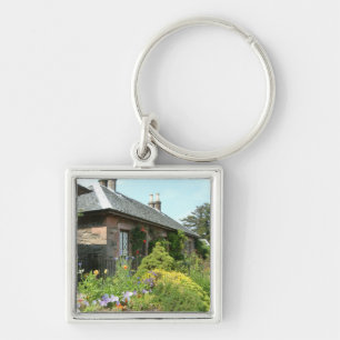 Englisches Cottage II mit Blumengarten Fotografie Schlüsselanhänger