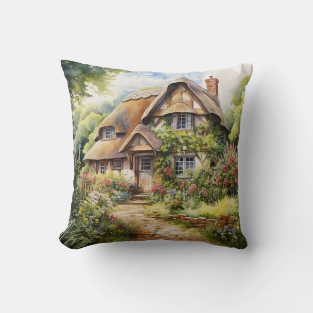 Englisches Cottage Kissen (Vorderseite)