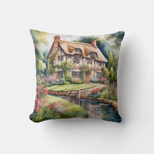 Englisches Cottage Kissen (Vorderseite)