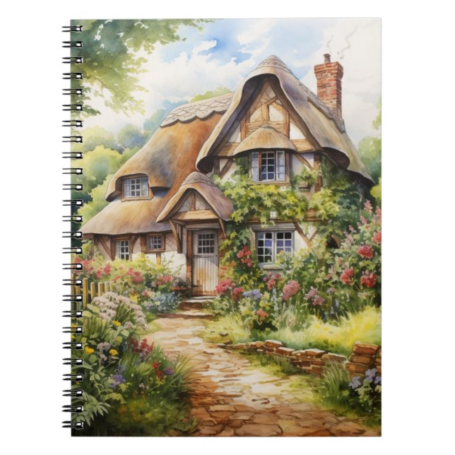 Englisches Cottage Notizblock (Vorderseite)