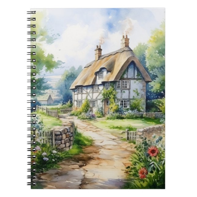 Englisches Cottage Notizblock (Vorderseite)