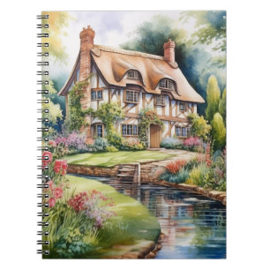 Englisches Cottage Notizblock