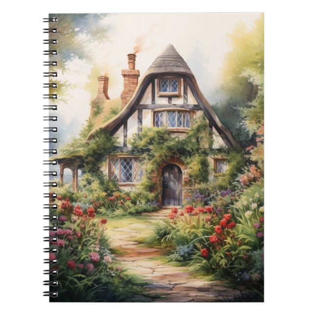 Englisches Cottage Notizblock (Vorderseite)