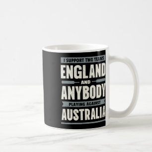 Englisches Cricket-Shirt zwei Teams nicht Australi Kaffeetasse
