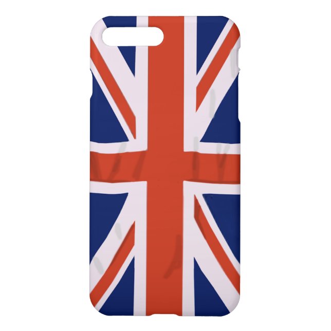 Englisches Flagge iPhone X/8/7 plus Fall Hülle (Rückseite)