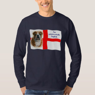Englisches Flagge und Bulldogge Shirt
