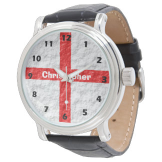 Englisches Flaggen-Design Armbanduhr