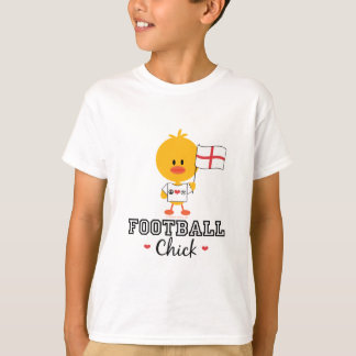 Englisches Fußball-Fußball-Küken scherzt T - Shirt