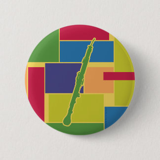 Englisches Horn Colorblocks Knopf Button