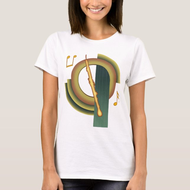 Englisches Horn-Deko T-Shirt (Vorderseite)