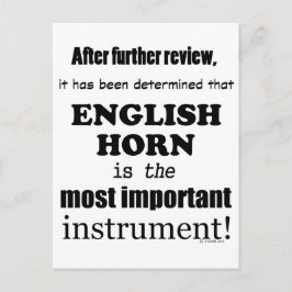 Englisches Horn wichtigstes Instrument Postkarte