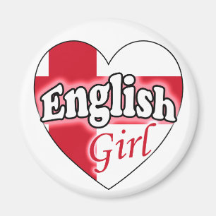 Englisches Mädchen Magnet