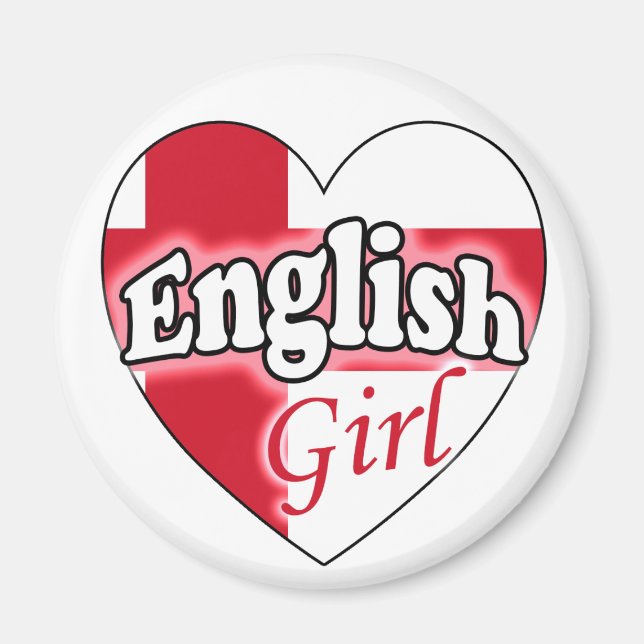 Englisches Mädchen Magnet (Vorne)