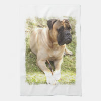 Englisches Mastiff-Geschirrtuch
