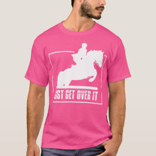 Englisches Reitjäger-Springen Mädchen auf Reitpfer T-Shirt