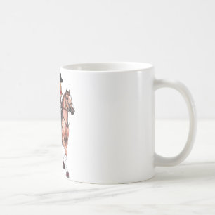 Englisches Reitmädchen und -pferd Tasse