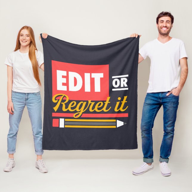 Englischlehrer Bearbeiten oder bereuen Sie es Rot  Fleecedecke (Beispiel)