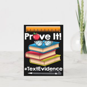 Englischlehrer Beweise Text Beweise Karte