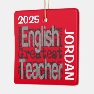 Englischlehrer Extraordinaire BENUTZERDEFINIERT Keramikornament
