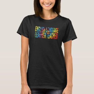 Englischlehrer-Gefärbte Krawatte Zurück zu S T-Shirt