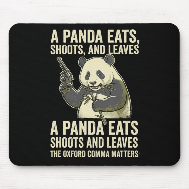 Englischlehrer Grammatik Zeichensetzung Humor Oxfo Mousepad (Vorne)