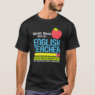 Englischlehrer Humor Lesebücher Vokabular Gra T-Shirt