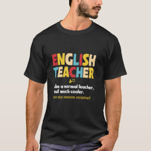 Englischlehrer Literatur Professor Erzieher Instit T-Shirt