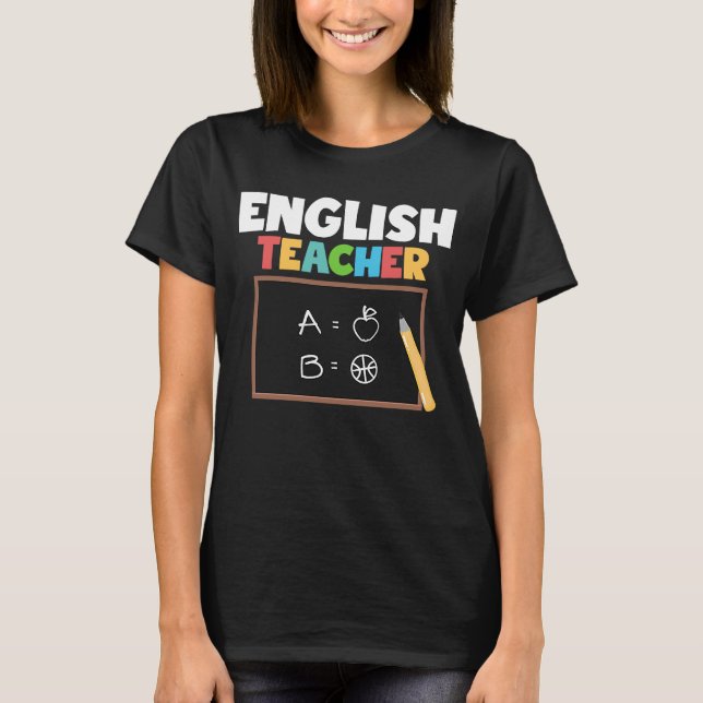 Englischlehrer Professor Lehrer T-Shirt (Vorderseite)