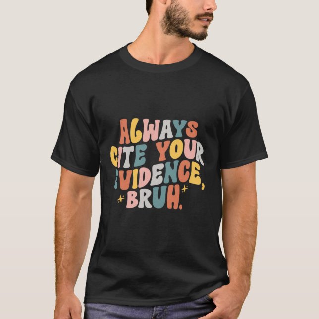 Englischlehrer-Shirt Textbeweis T-Shirt (Vorderseite)
