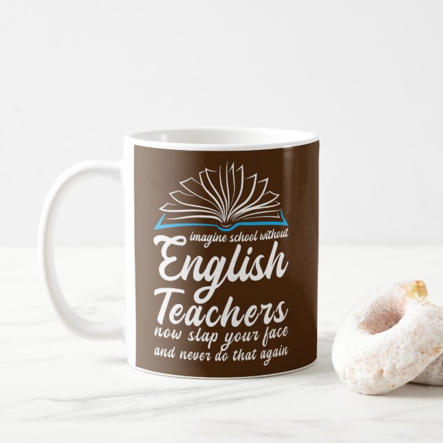 Englischlehrerin  kaffeetasse (Mit Donut)