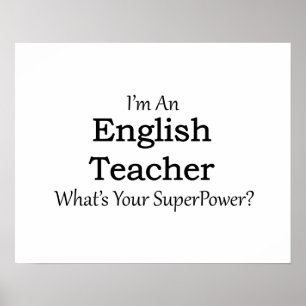 Englischlehrerin Poster