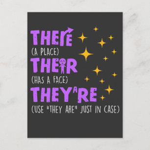 Englischlehrerin Postkarte