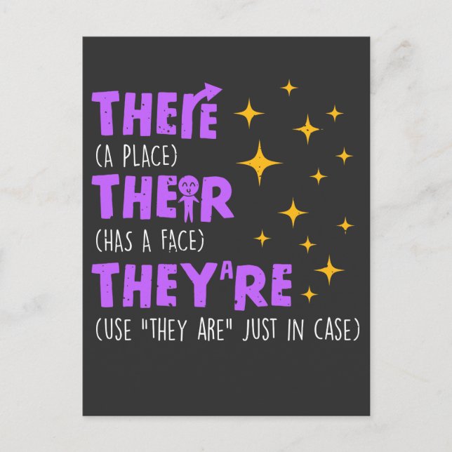 Englischlehrerin Postkarte (Vorderseite)