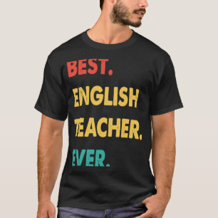 Englischlehrerin Retro Bester Englischlehrer je T-Shirt