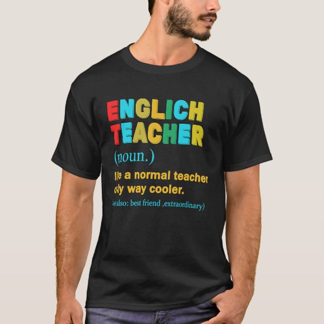 Englischlehrerin Substantiv Definition T-Shirt (Vorderseite)