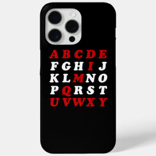 English Alphabet Case-Mate iPhone Hülle