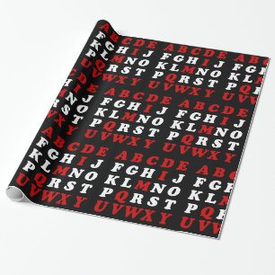 English Alphabet Geschenkpapier