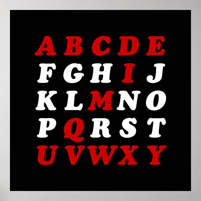 English Alphabet Poster (Vorne)
