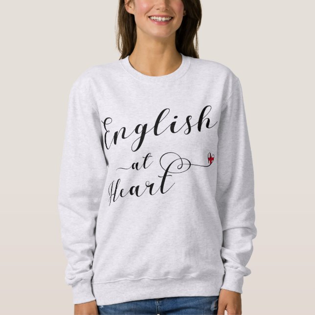 English At Heart Sweatshirt, England Sweatshirt (Vorderseite)