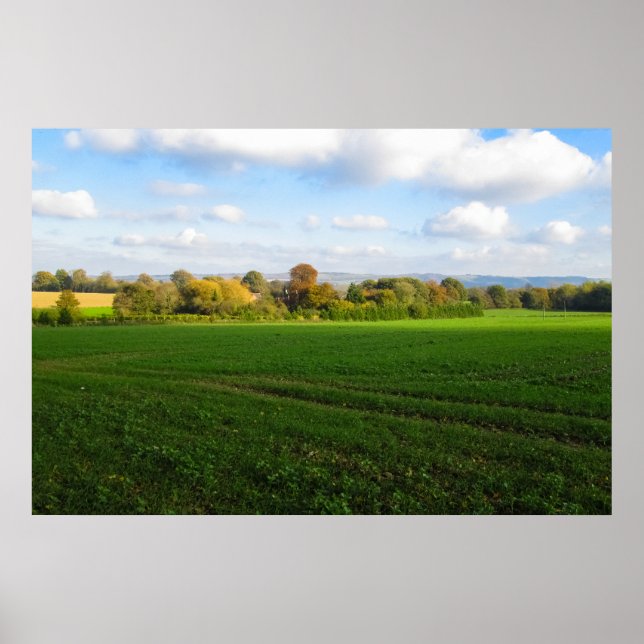 English Autumn Countryside - Personalised Poster (Vorne)