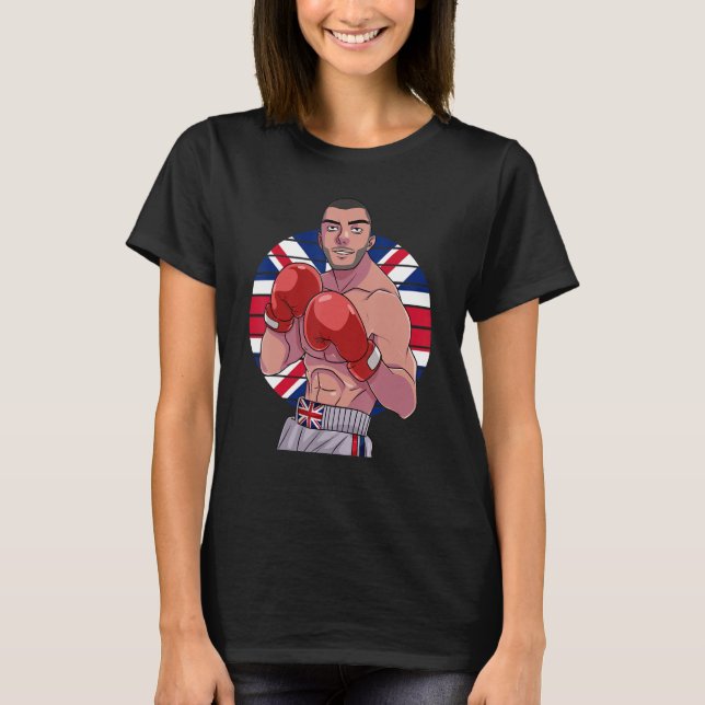 English Boxer United Kingdom Flag UK T-Shirt (Vorderseite)