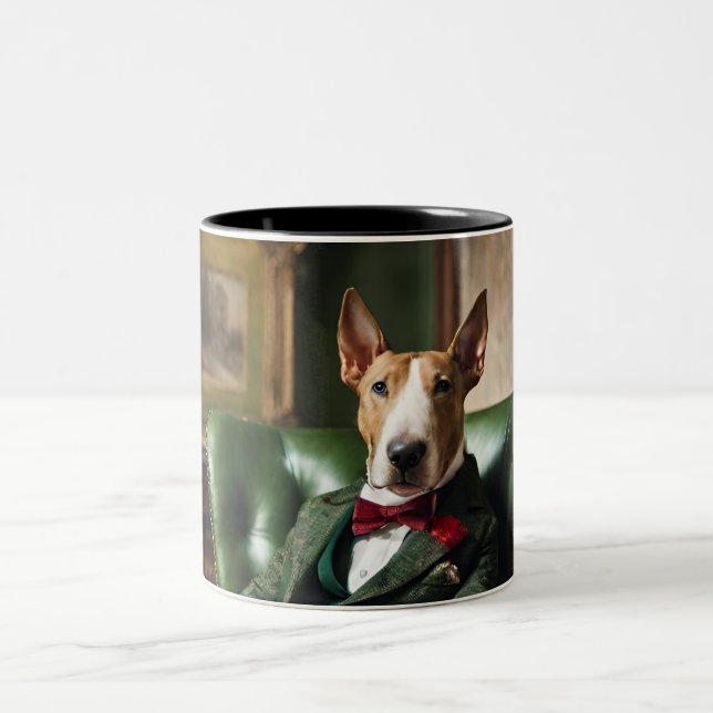 English Bull Terrier 2 Töne Kaffee Tasse (Mittel)