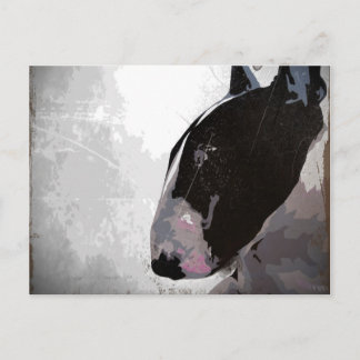 English Bull Terrier Art Postkarte