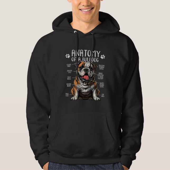 English Bulldog Anatomy Dog Bulldog  Owner Hoodie (Vorderseite)