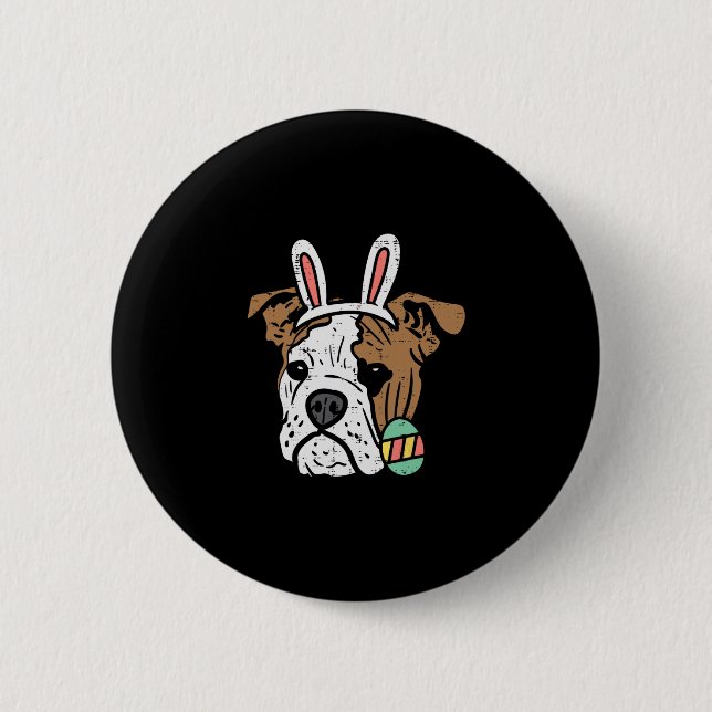 English Bulldog Bunny Dog Lover Eigentümer Männer  Button (Vorderseite)