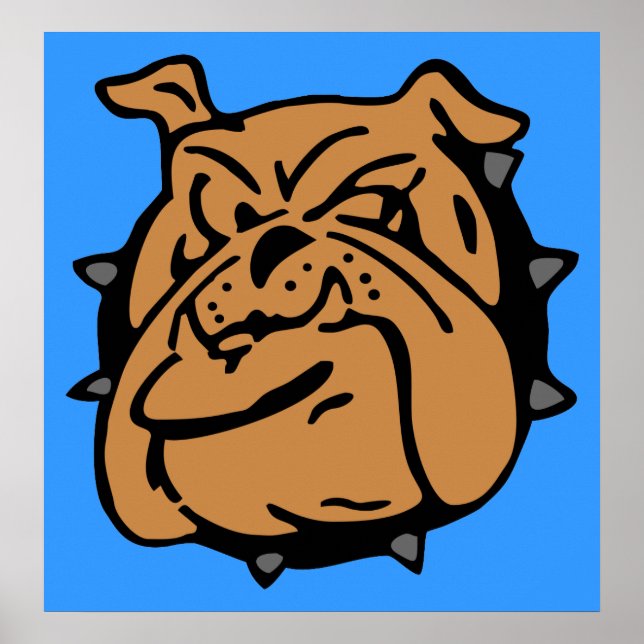 English Bulldog Cartoon Poster (Vorne)