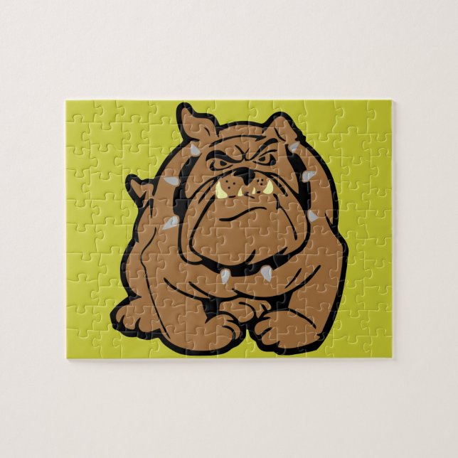 English Bulldog Cartoon Puzzle (Horizontal)